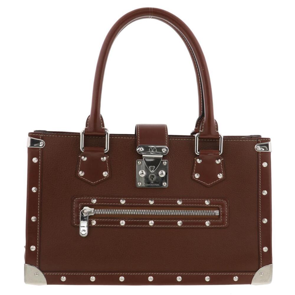 Louis Vuitton Suhali Fabulo Handbag Prune Goatskin Lambskin Brown